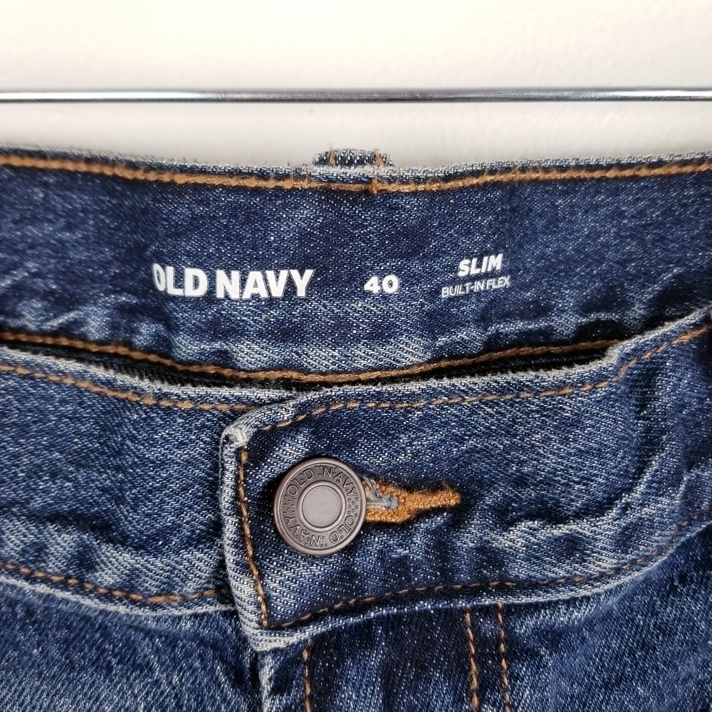 Old Navy #549110 Slim Built-In Flex Distressed Denim Jean Shorts NWT - Picture 7 of 14